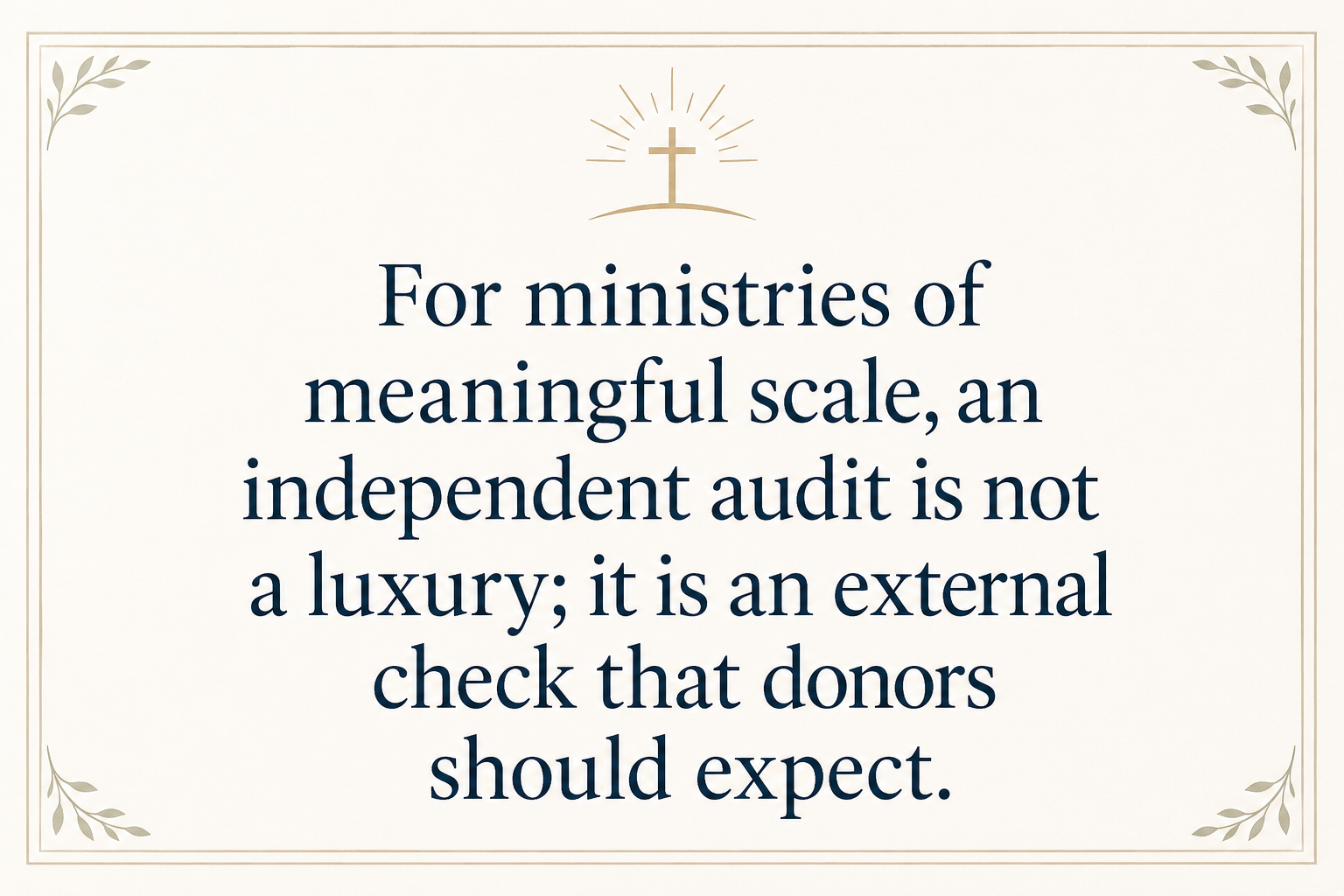 Key insight about Accountability and Transparency in Christian Aviation Ministries