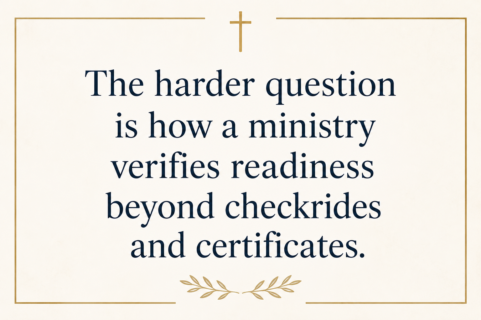 Key insight about Aircraft Safety and Pilot Training in Christian Aviation