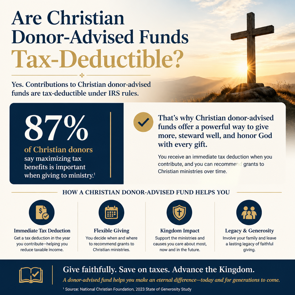 Are Christian donor-advised funds tax-deductible statistics