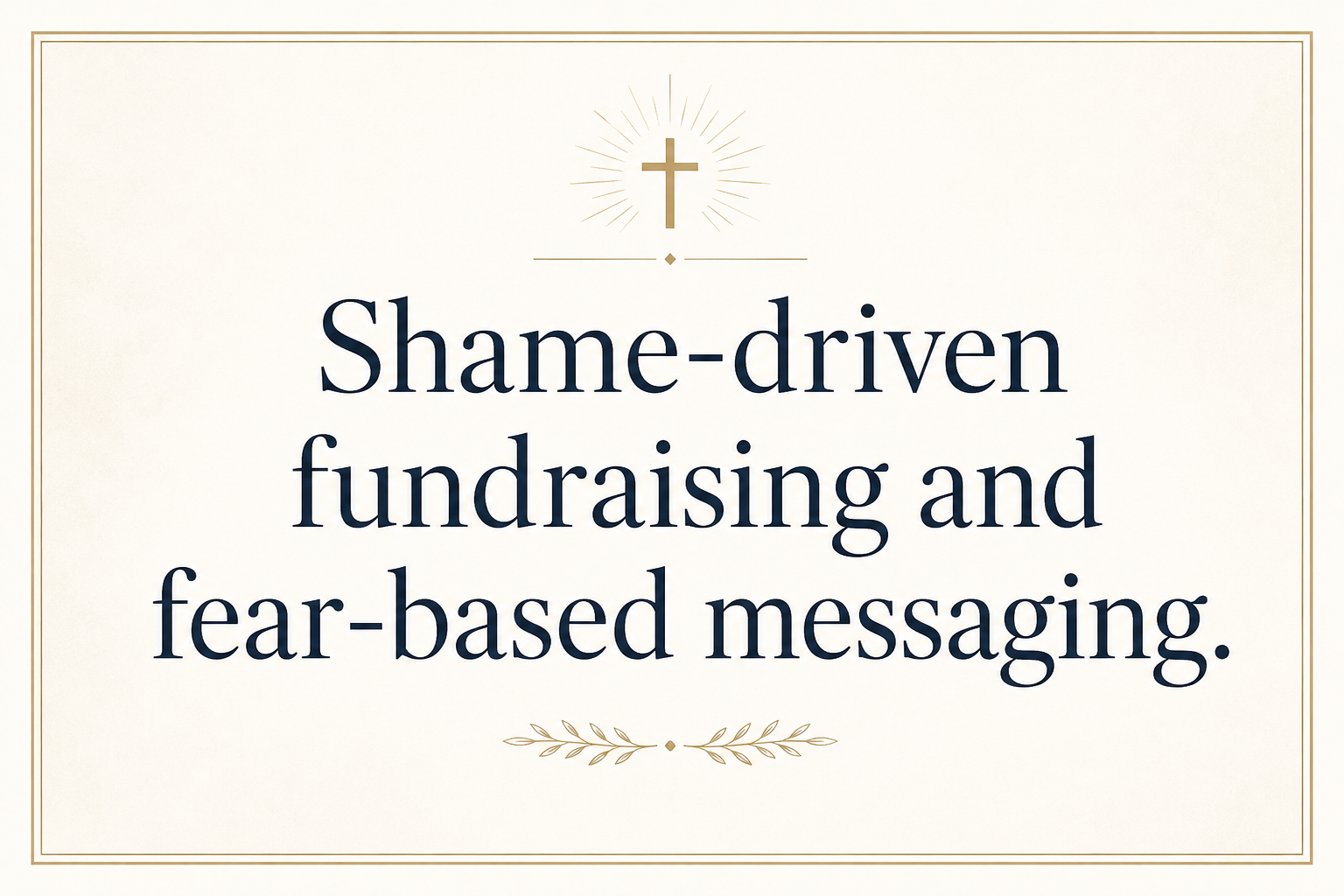 Key insight about Biblical Stewardship and Christian Financial Service Ministries