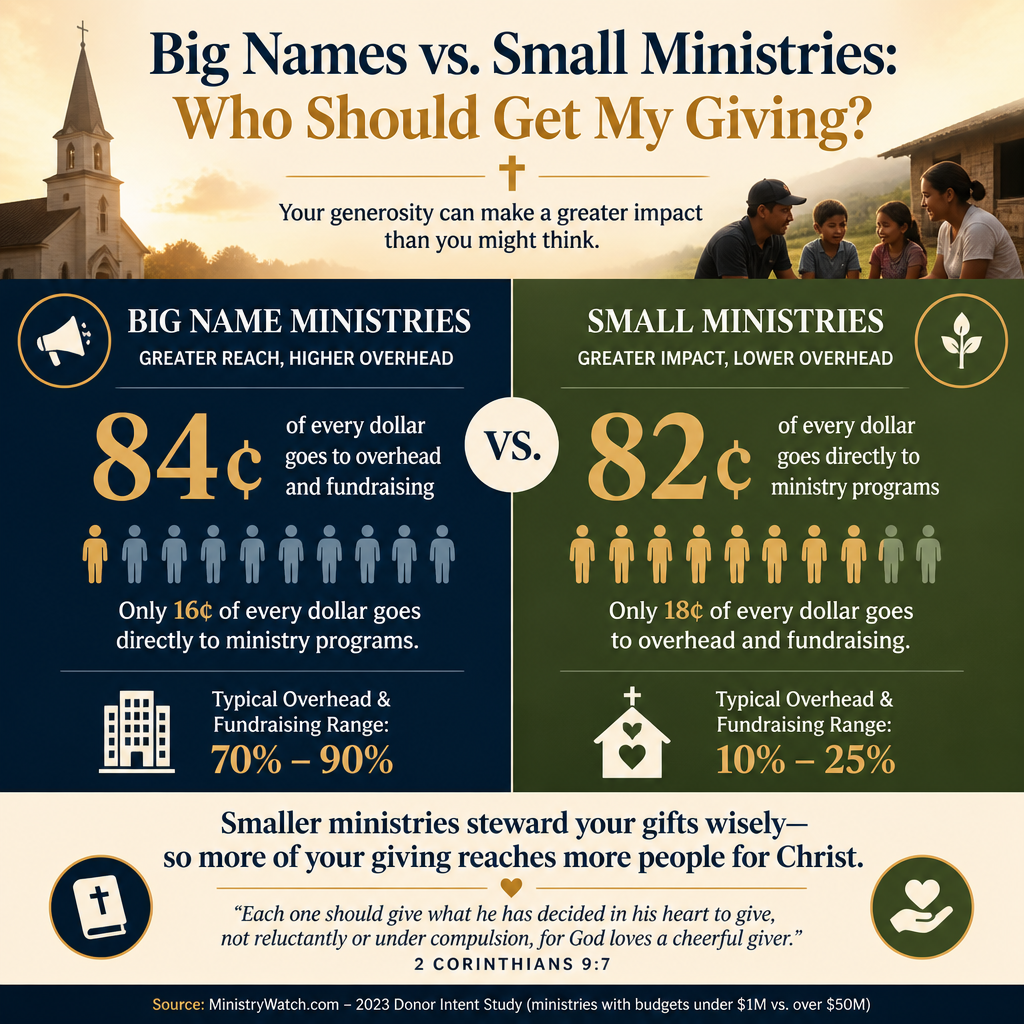 Big Names vs. Small Ministries: Who Should Get My Giving? statistics