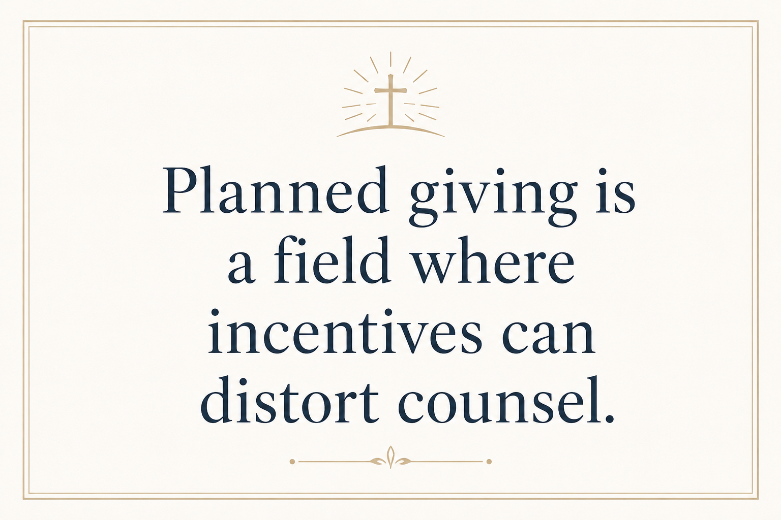 Key insight about Christian Stewardship Services and Planned Giving