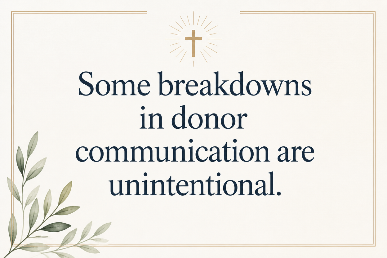 Key insight about Donor communication practices in Bible study ministries