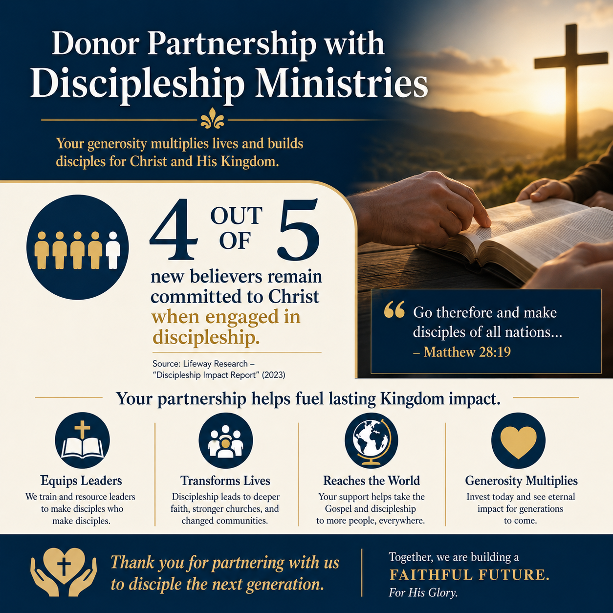 Donor Partnership with Discipleship Ministries statistics