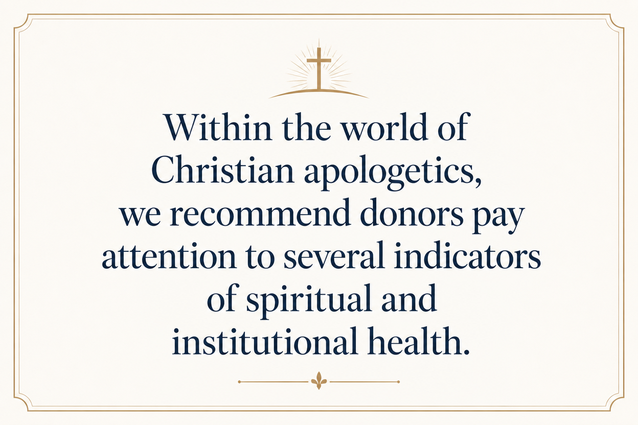 Key insight about Donor Partnerships with Christian Apologetics Ministries