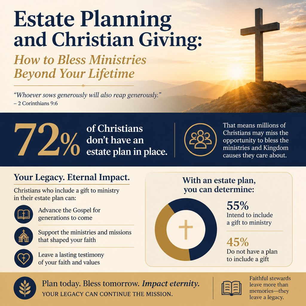 Estate Planning and Christian Giving: How to Bless Ministries Beyond Your Lifetime statistics