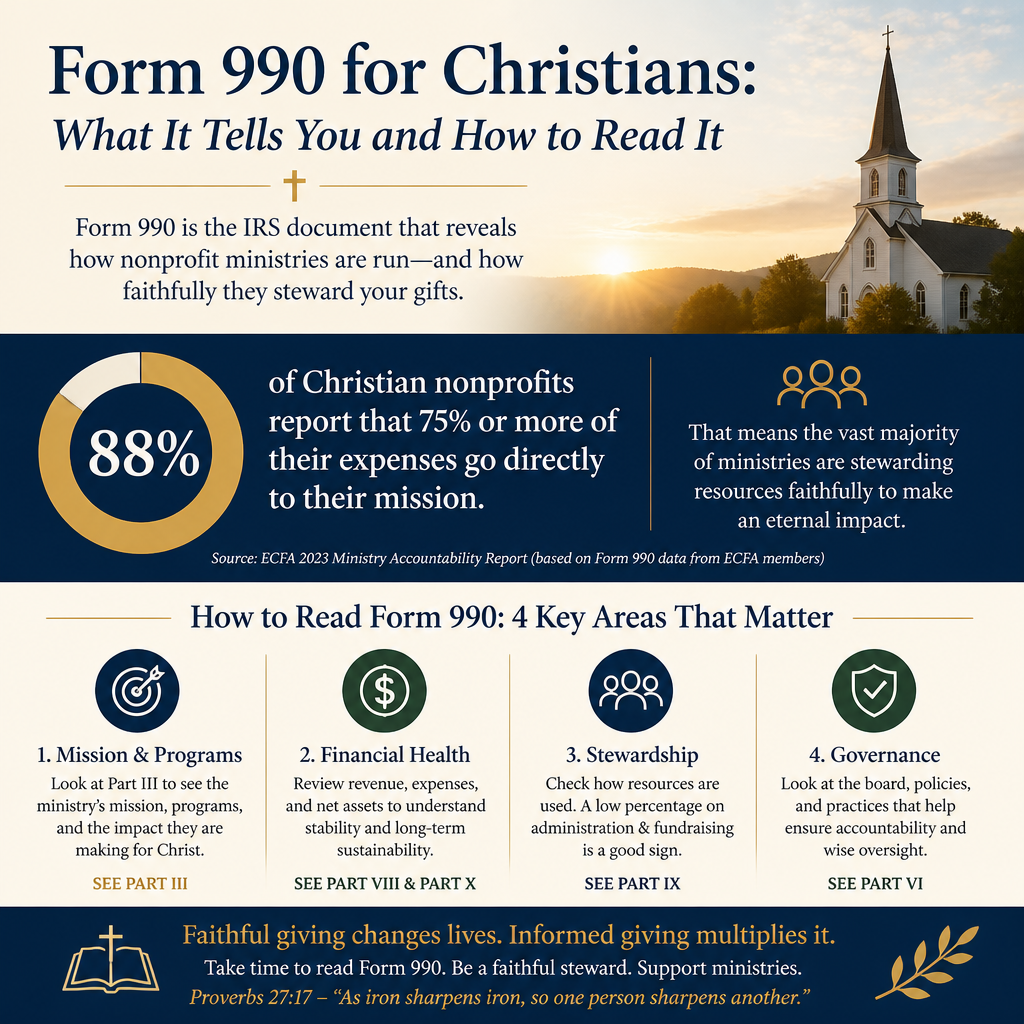 Form 990 for Christians: What It Tells You and How to Read It statistics