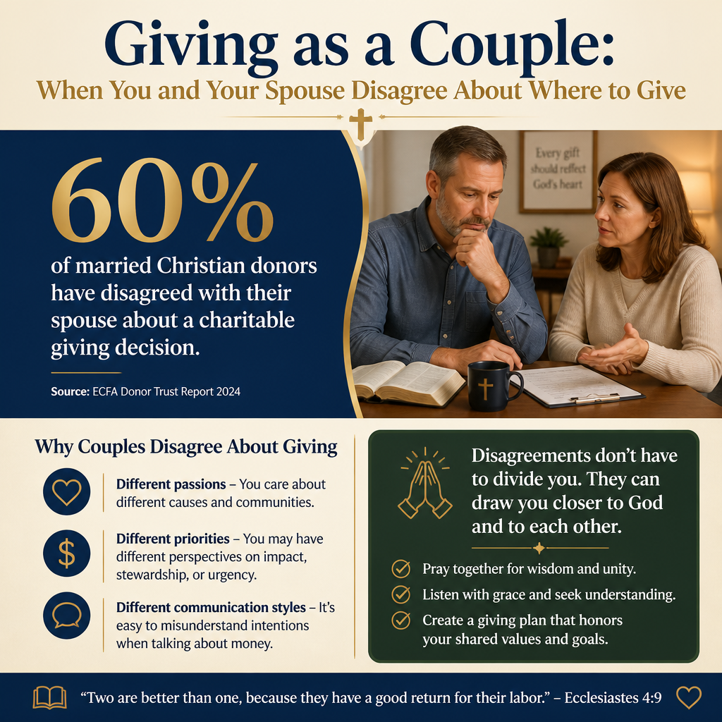 Giving as a Couple: When You and Your Spouse Disagree About Where to Give statistics
