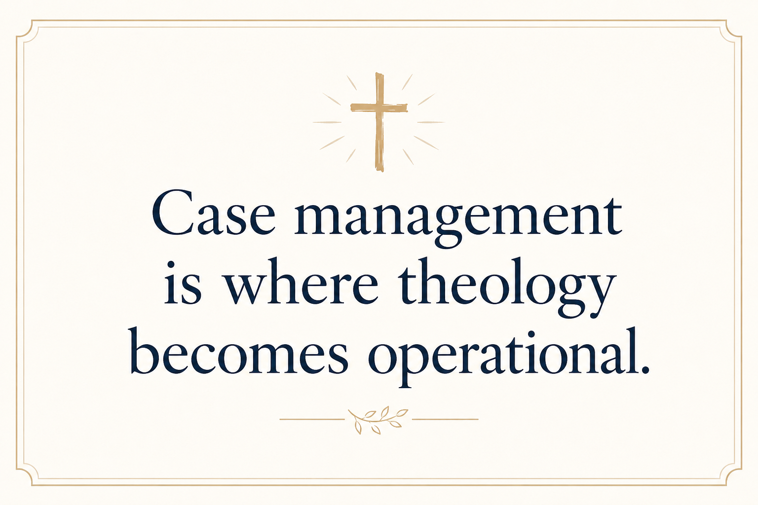 Key insight about Gospel-Centered Care in Rescue Missions