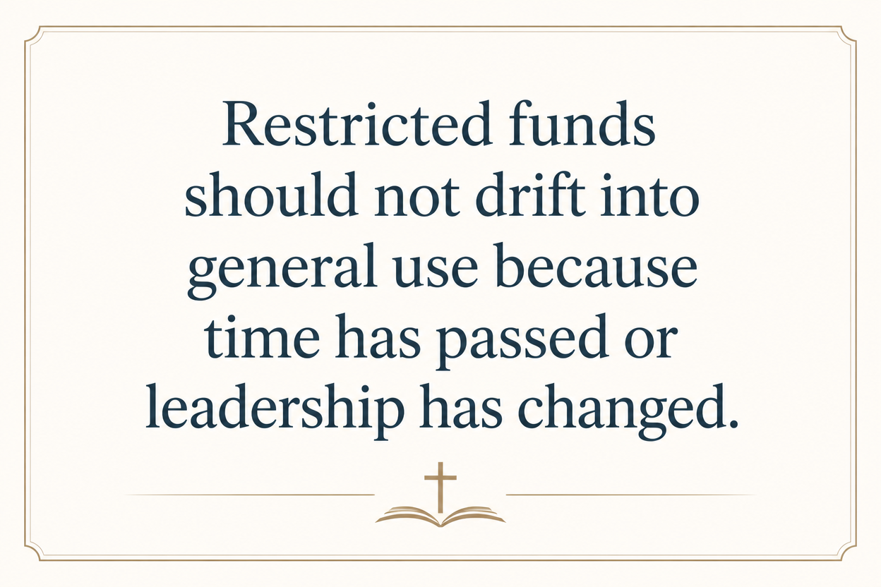 Key insight about How Bible engagement ministries handle restricted gifts