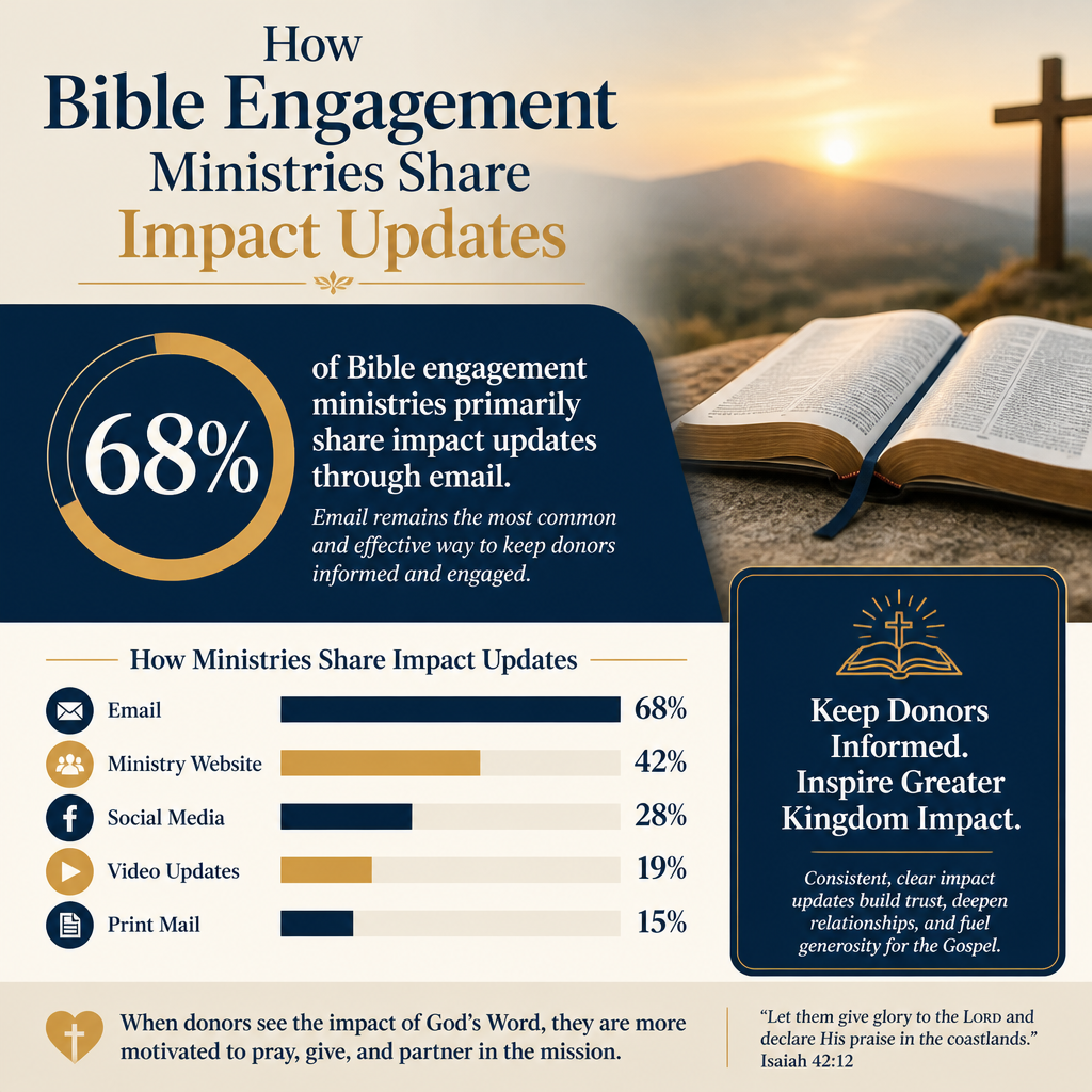 How Bible engagement ministries share impact updates statistics