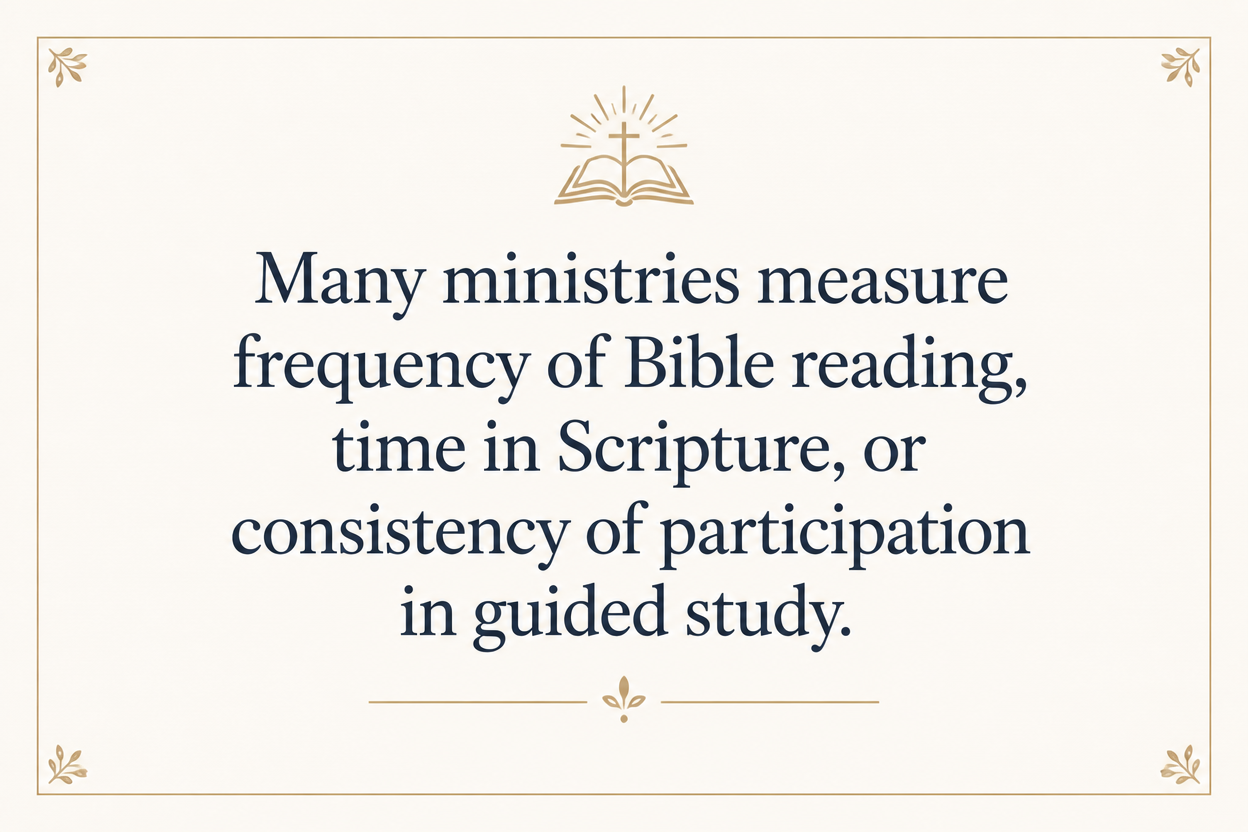Key insight about How Bible Study and Engagement Ministries Measure Impact