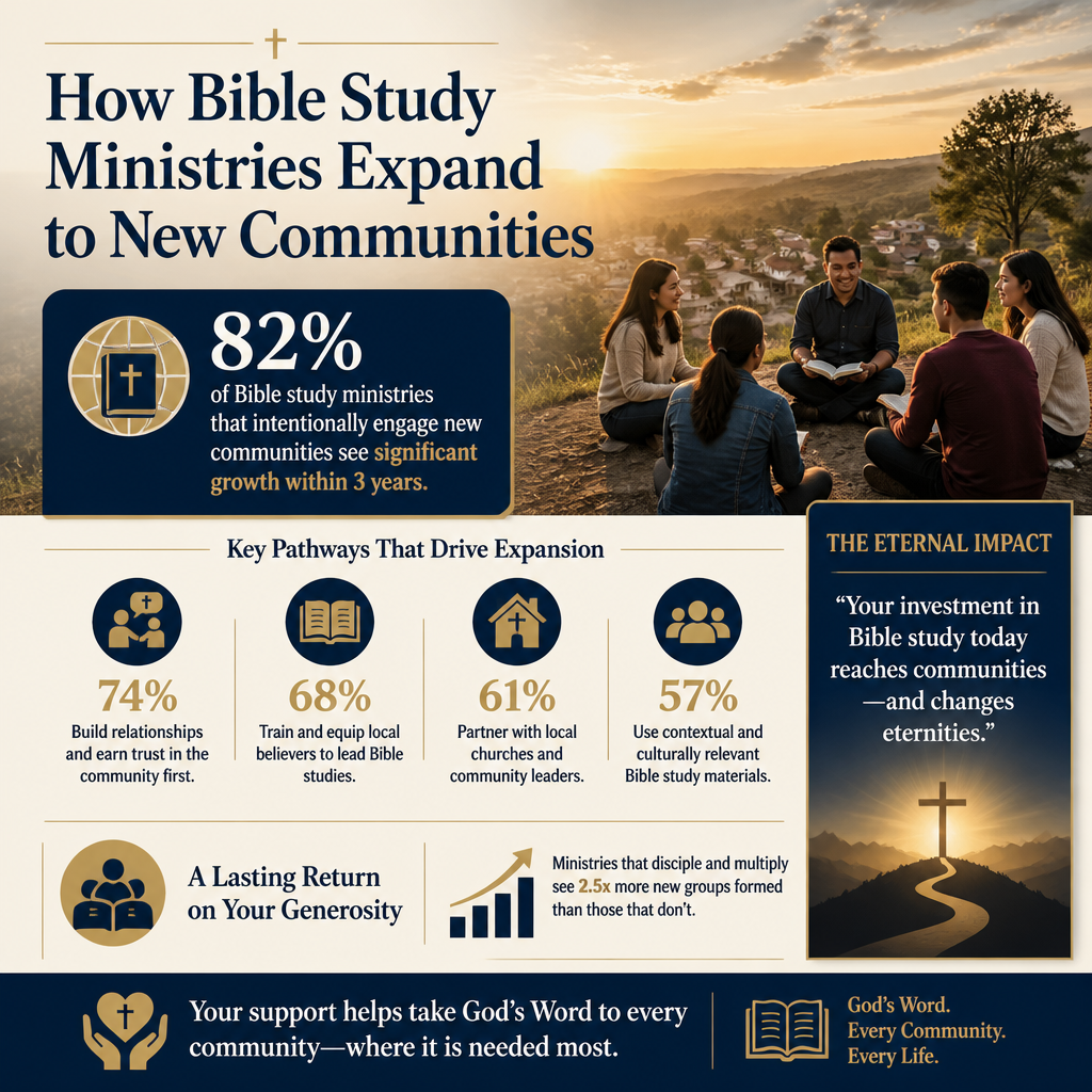 How Bible study ministries expand to new communities statistics