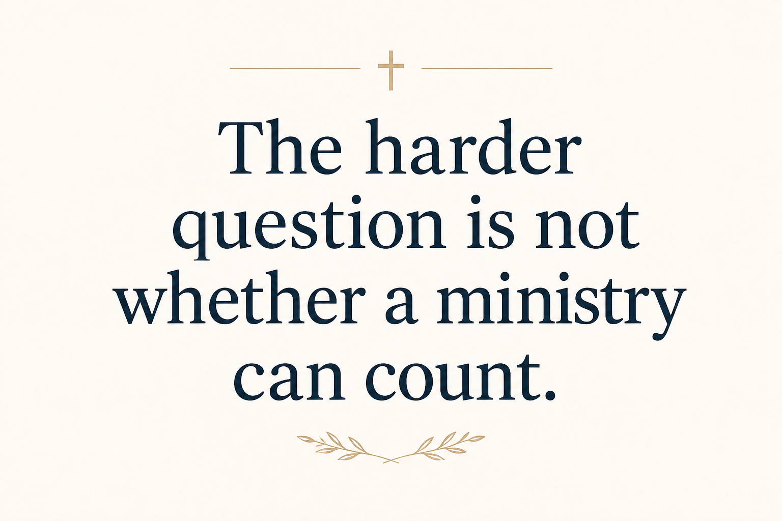 Key insight about How Bible study ministries measure spiritual growth