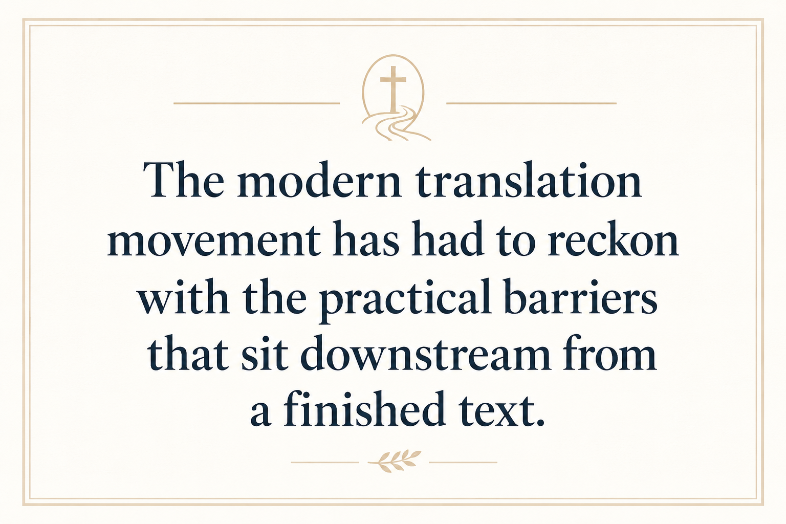 Key insight about How Bible translation changes lives