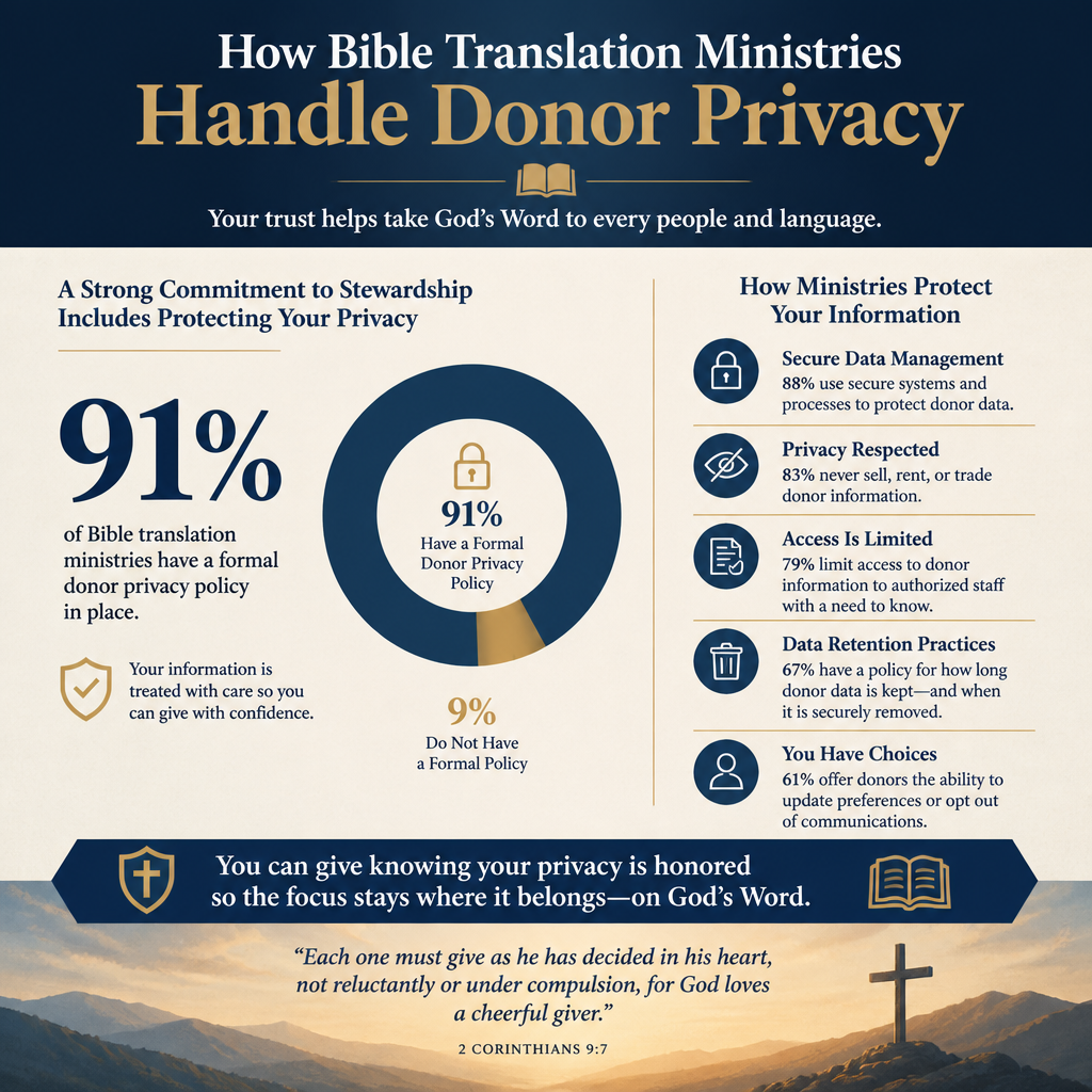 How Bible translation ministries handle donor privacy statistics