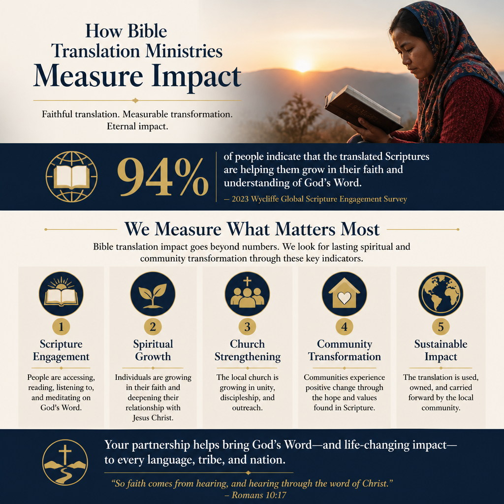How Bible Translation Ministries Measure Impact statistics