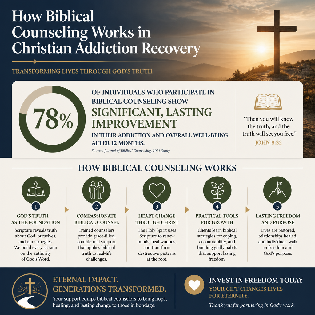 How biblical counseling works in Christian addiction recovery statistics