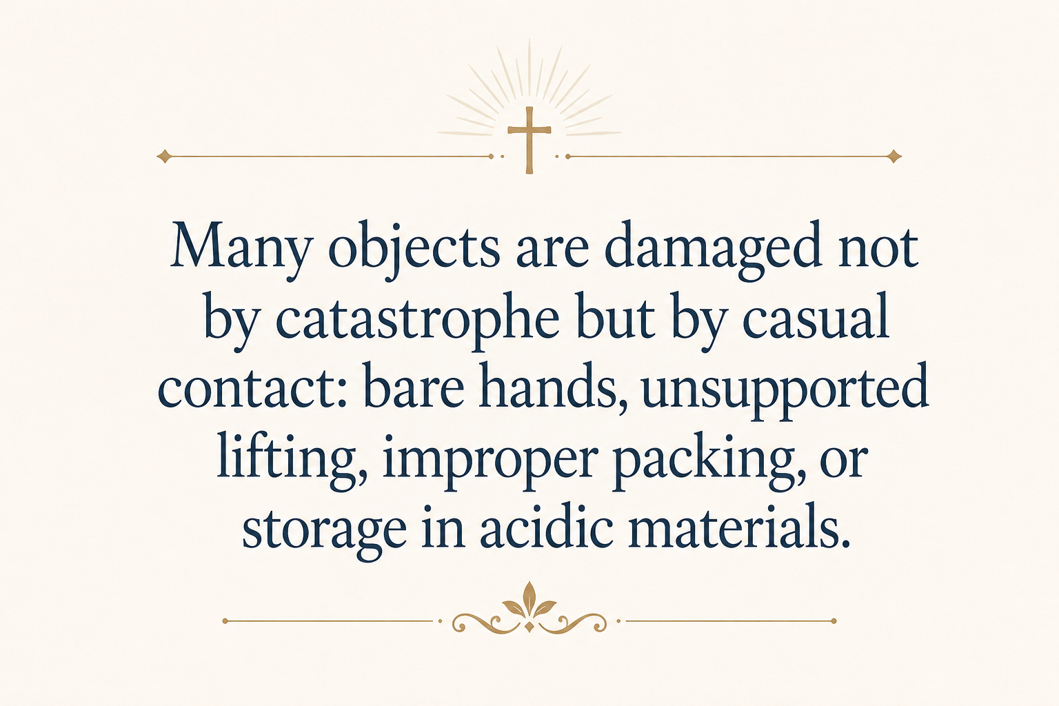 Key insight about How Biblical Museum Ministries Preserve Artifacts