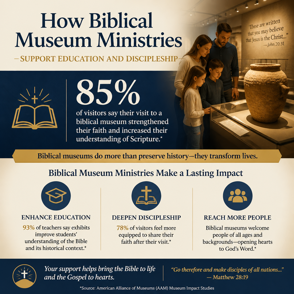 How Biblical Museum Ministries Support Education and Discipleship statistics