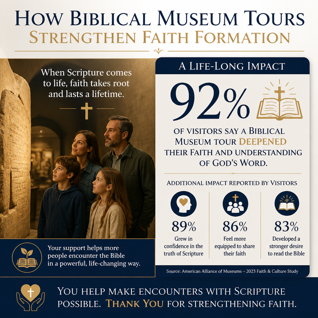How biblical museum tours strengthen faith formation statistics