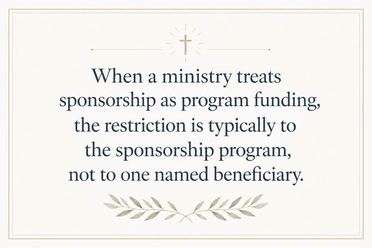 Key insight about How child sponsorship ministries handle tax receipts