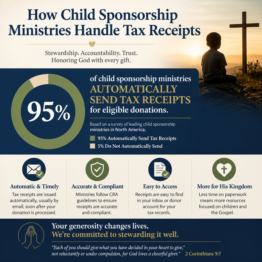 How child sponsorship ministries handle tax receipts statistics