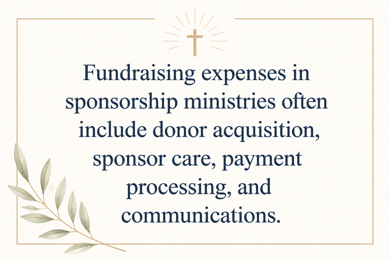 Key insight about How child sponsorship ministries spend donations