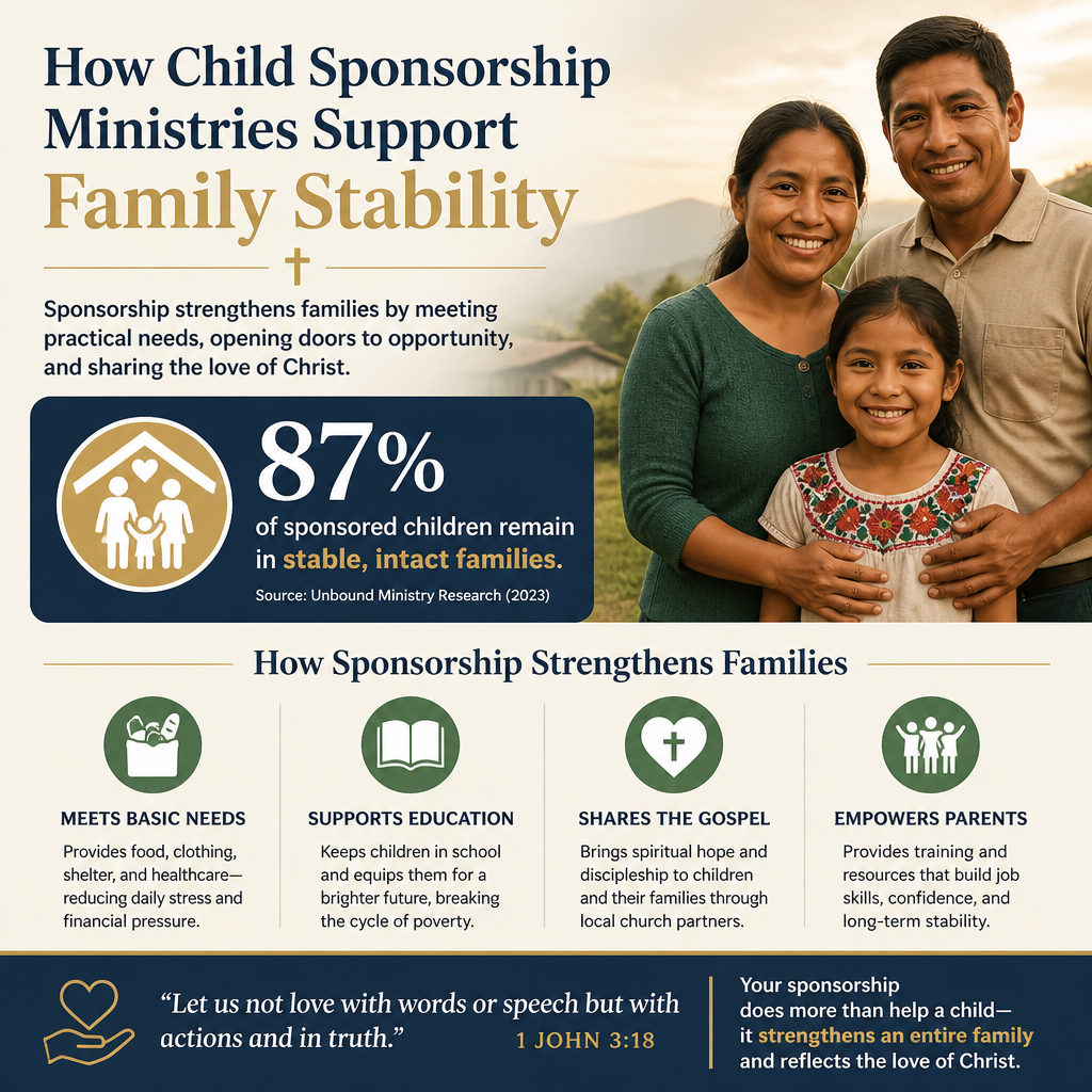 How child sponsorship ministries support family stability statistics