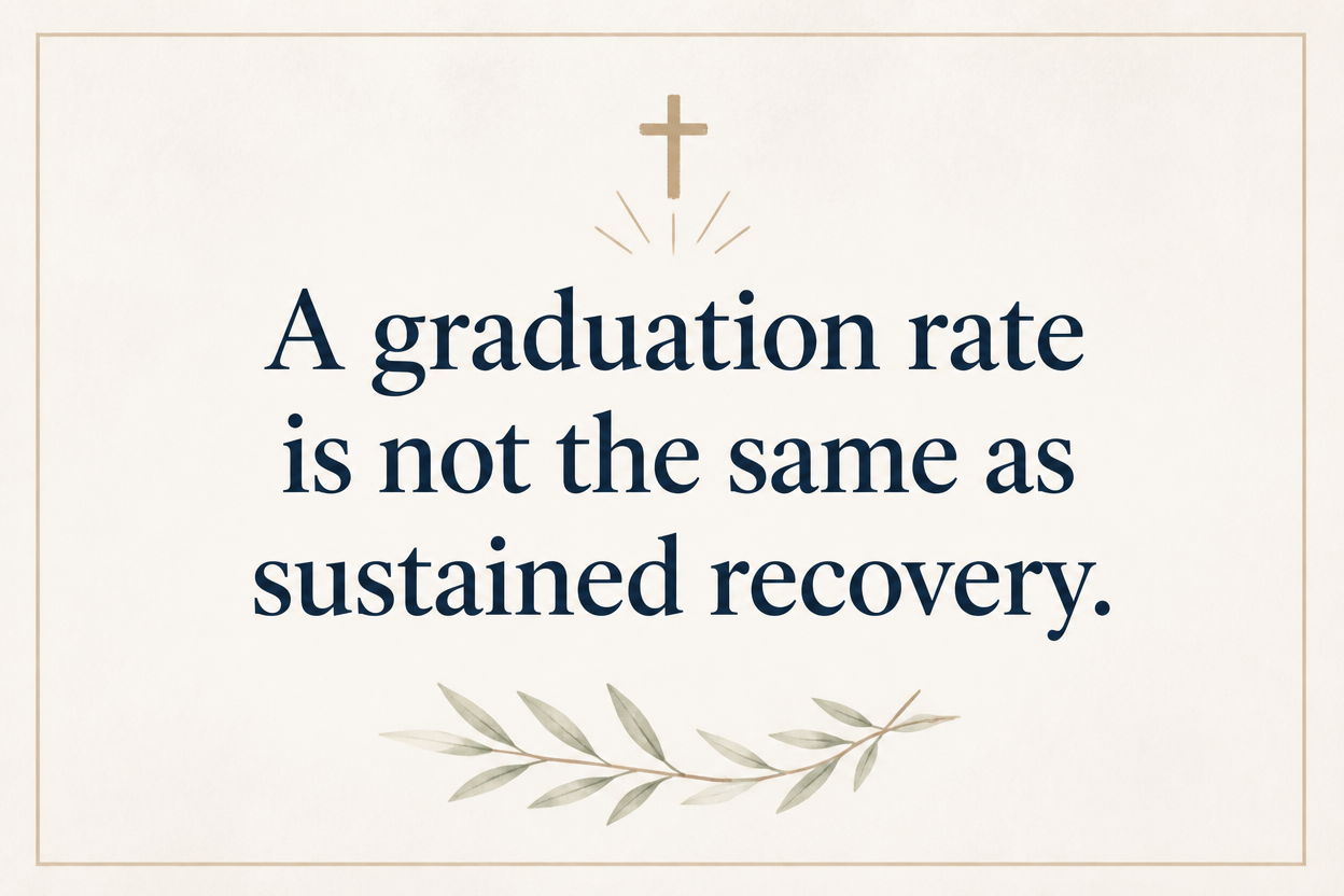 Key insight about How Christian addiction recovery centers measure success