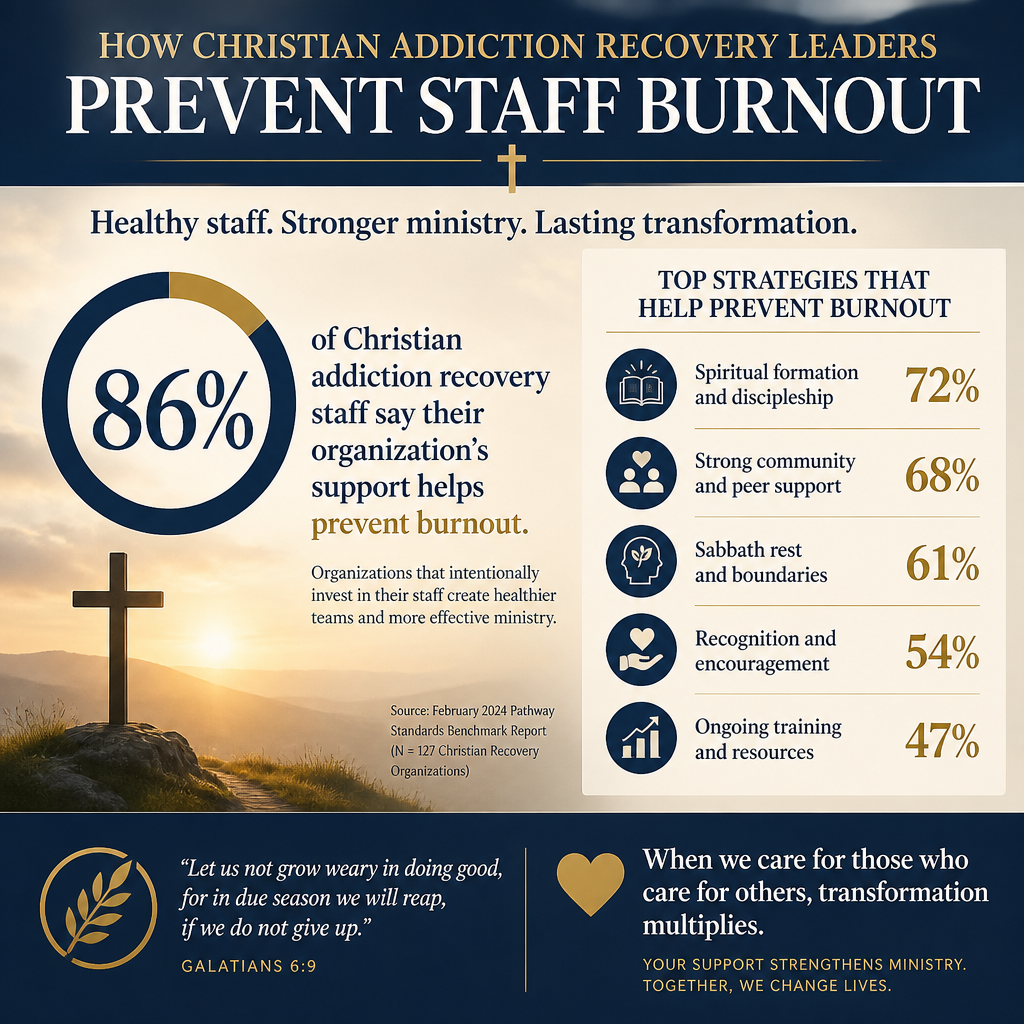How Christian addiction recovery leaders prevent staff burnout statistics