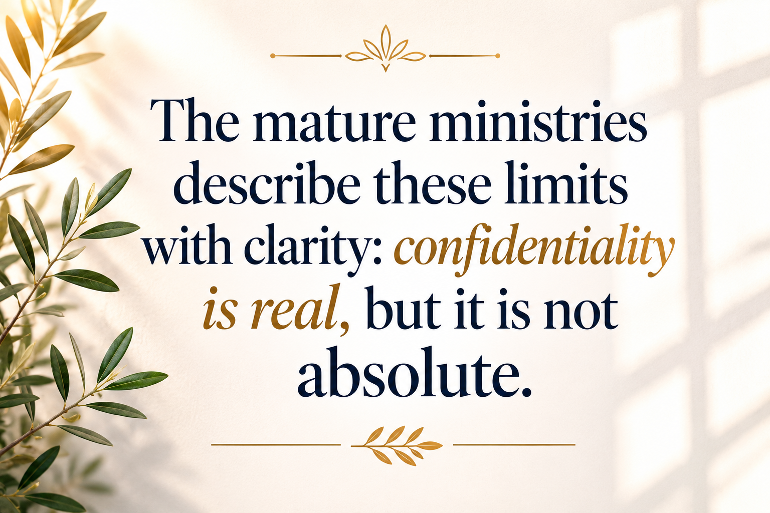 Key insight about How Christian addiction recovery ministries protect client privacy