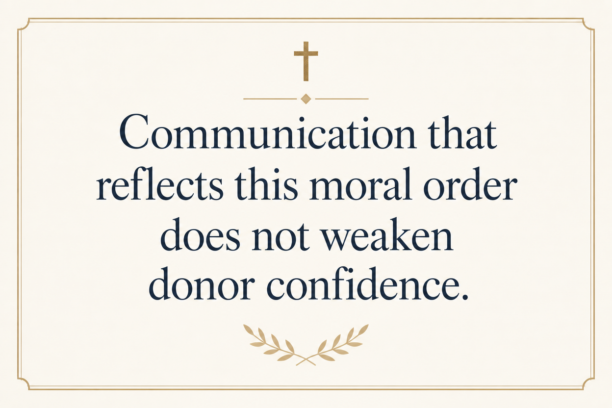 Key insight about How Christian adoption ministries communicate with donors