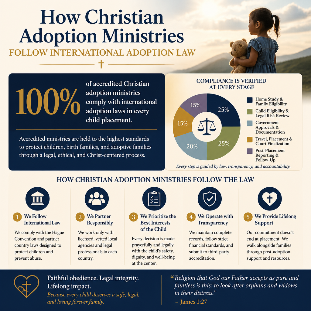 How Christian adoption ministries follow international adoption law statistics