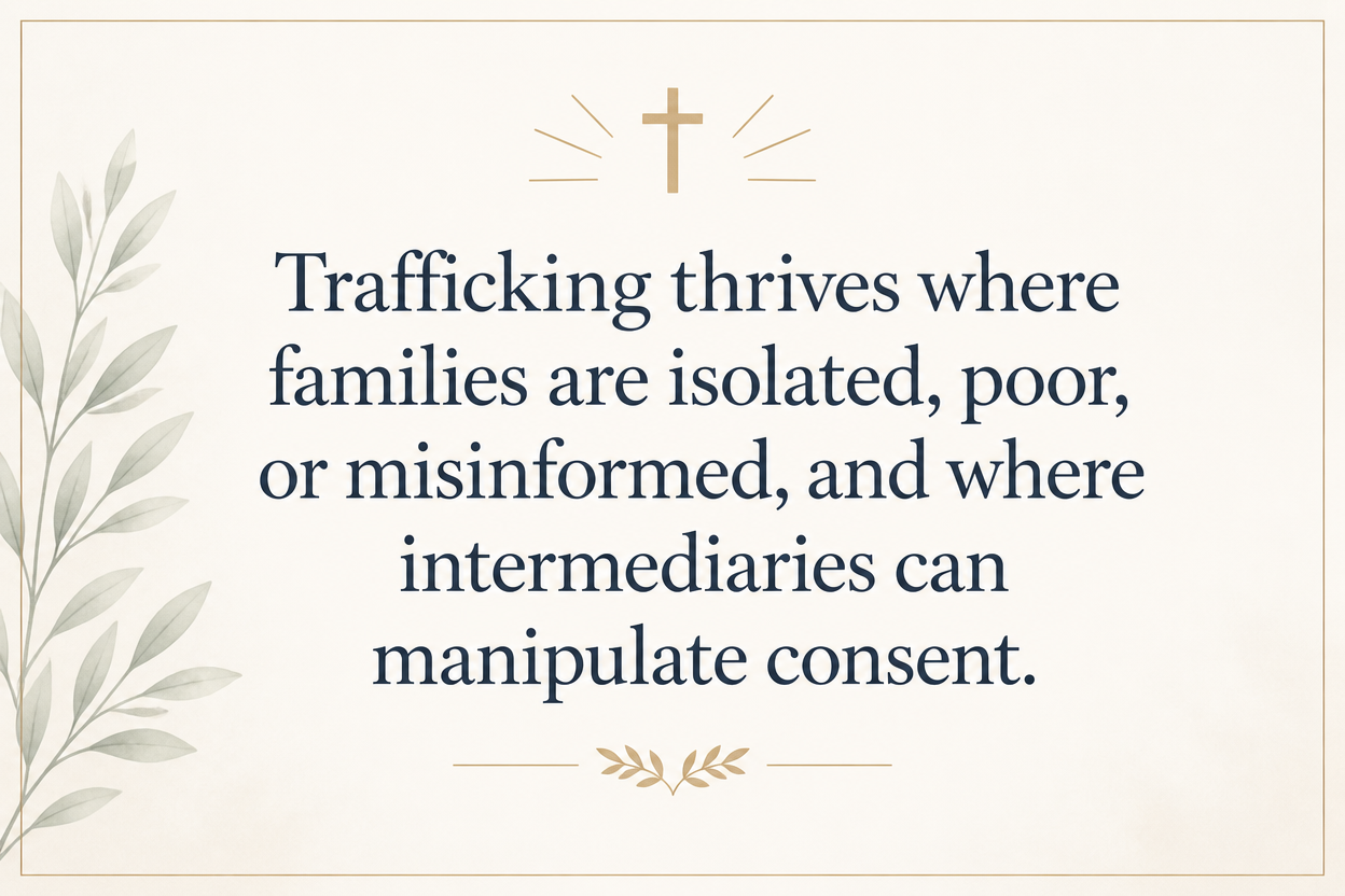 Key insight about How Christian adoption ministries prevent child trafficking