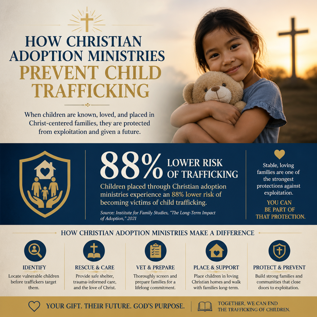 How Christian adoption ministries prevent child trafficking statistics