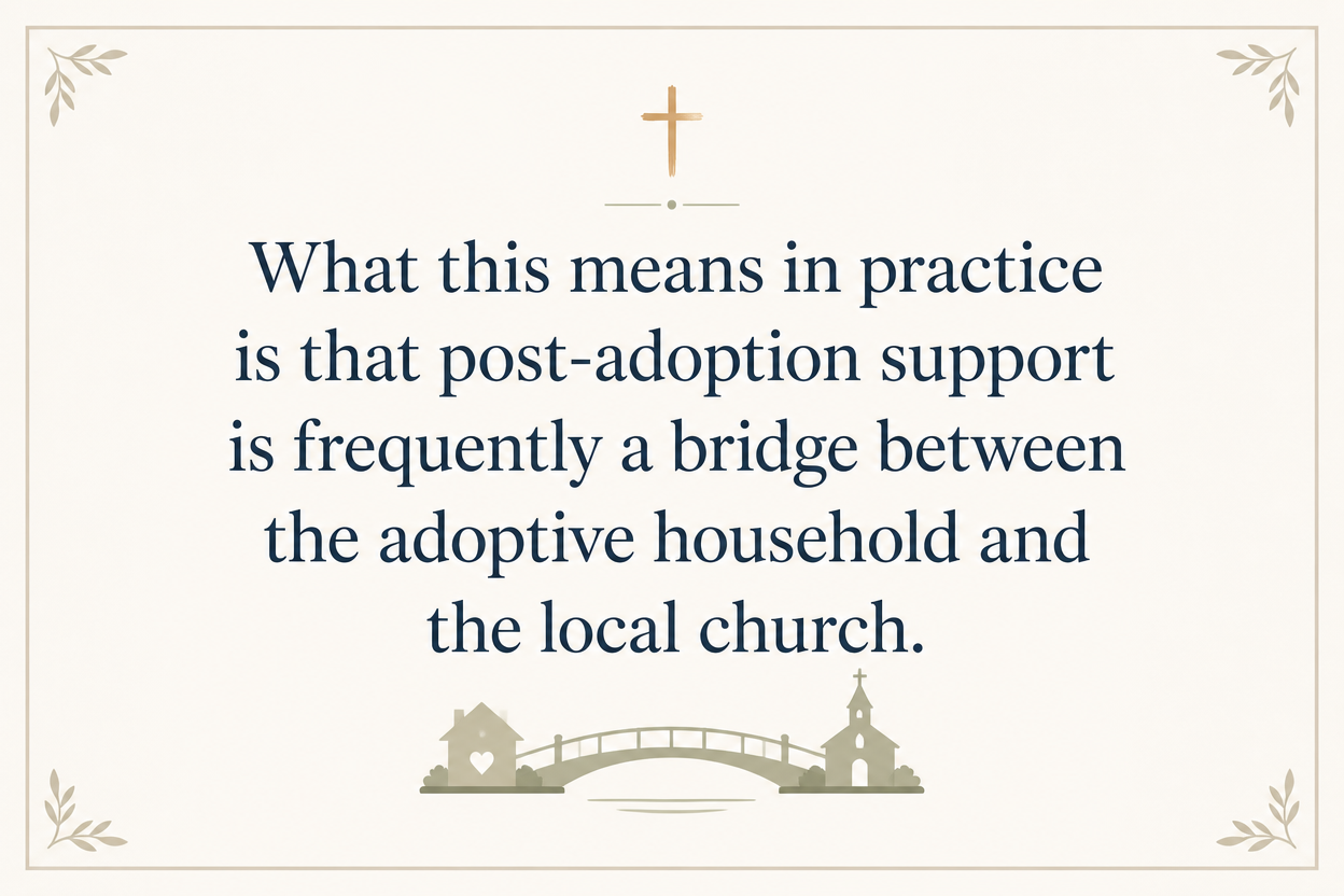 Key insight about How Christian adoption ministries provide post-adoption support