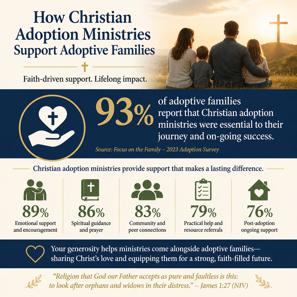 How Christian adoption ministries support adoptive families statistics
