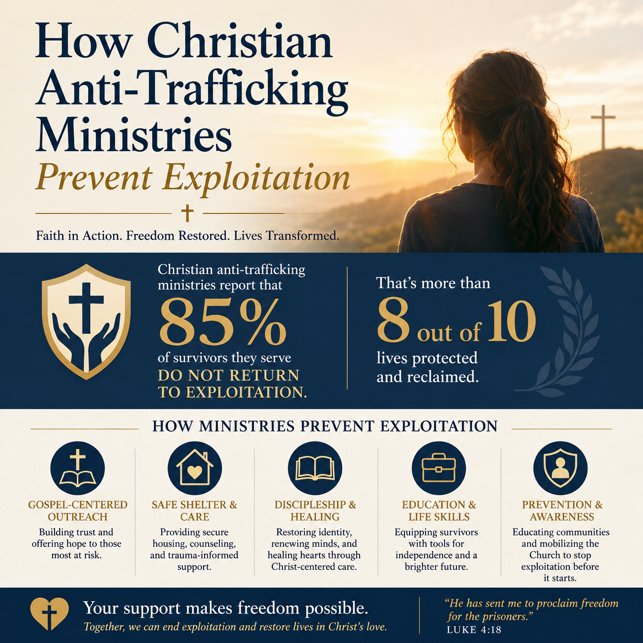 How Christian anti-trafficking ministries prevent exploitation statistics