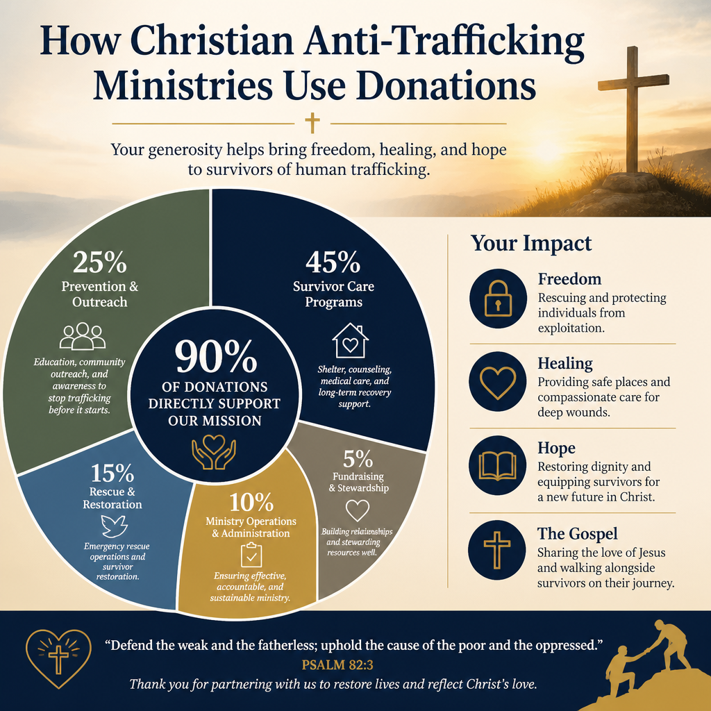 How Christian Anti-Trafficking Ministries Use Donations statistics