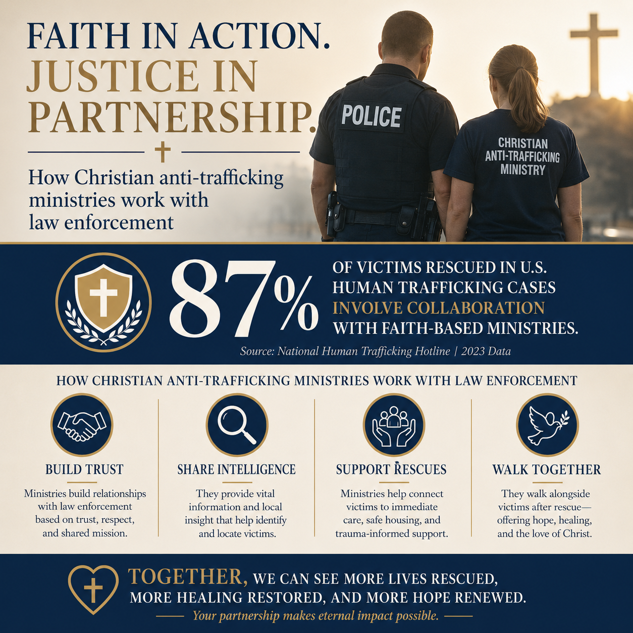 How Christian anti-trafficking ministries work with law enforcement statistics