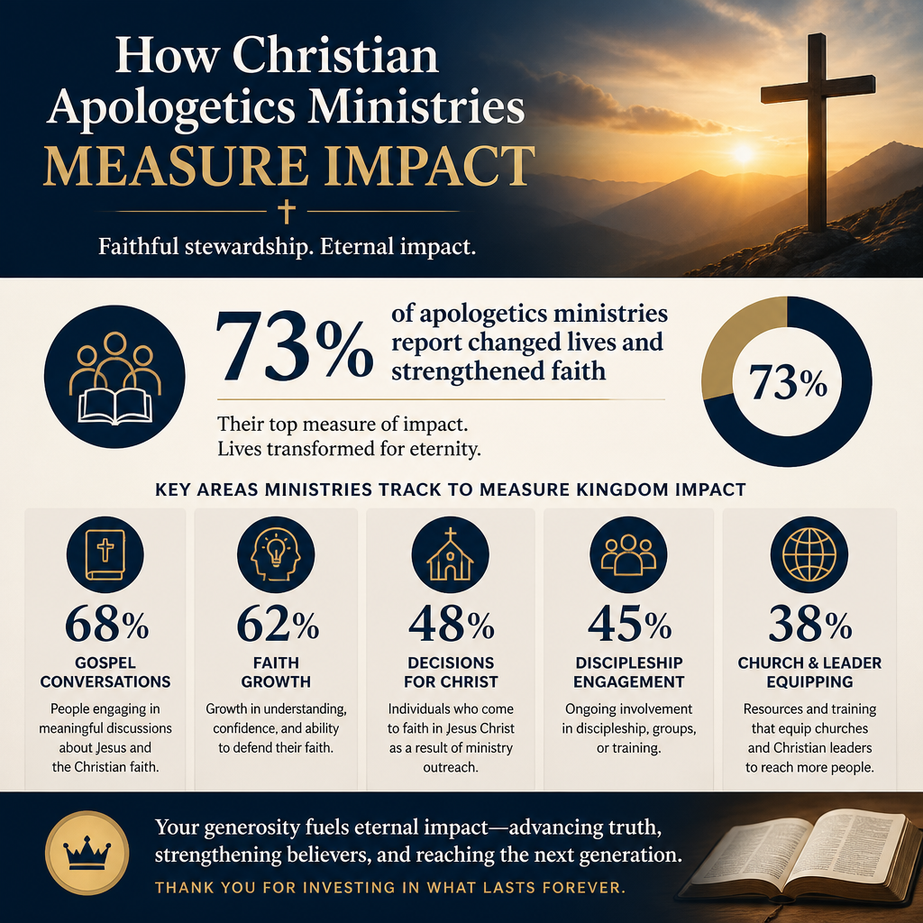 How Christian apologetics ministries measure impact statistics