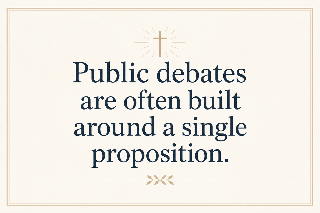 Key insight about How Christian apologetics ministries use public debates