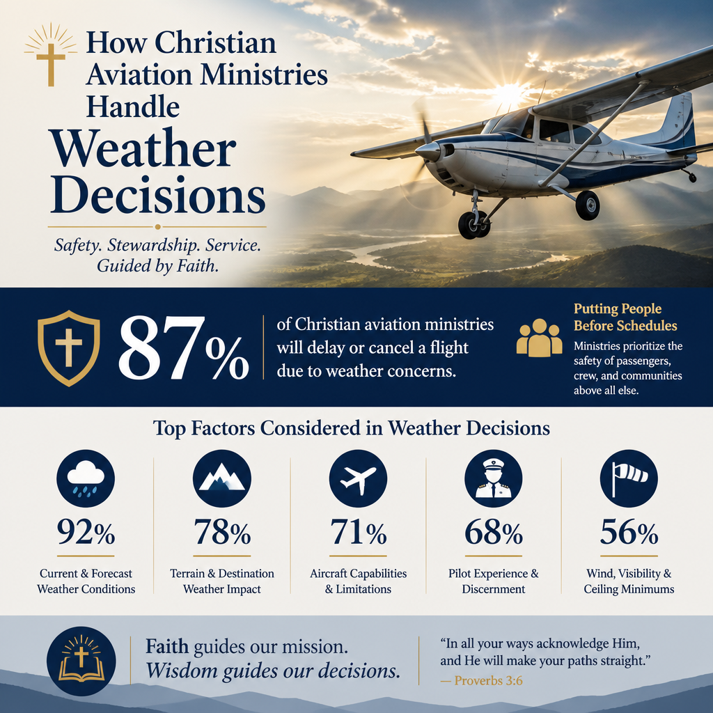 How Christian aviation ministries handle weather decisions statistics