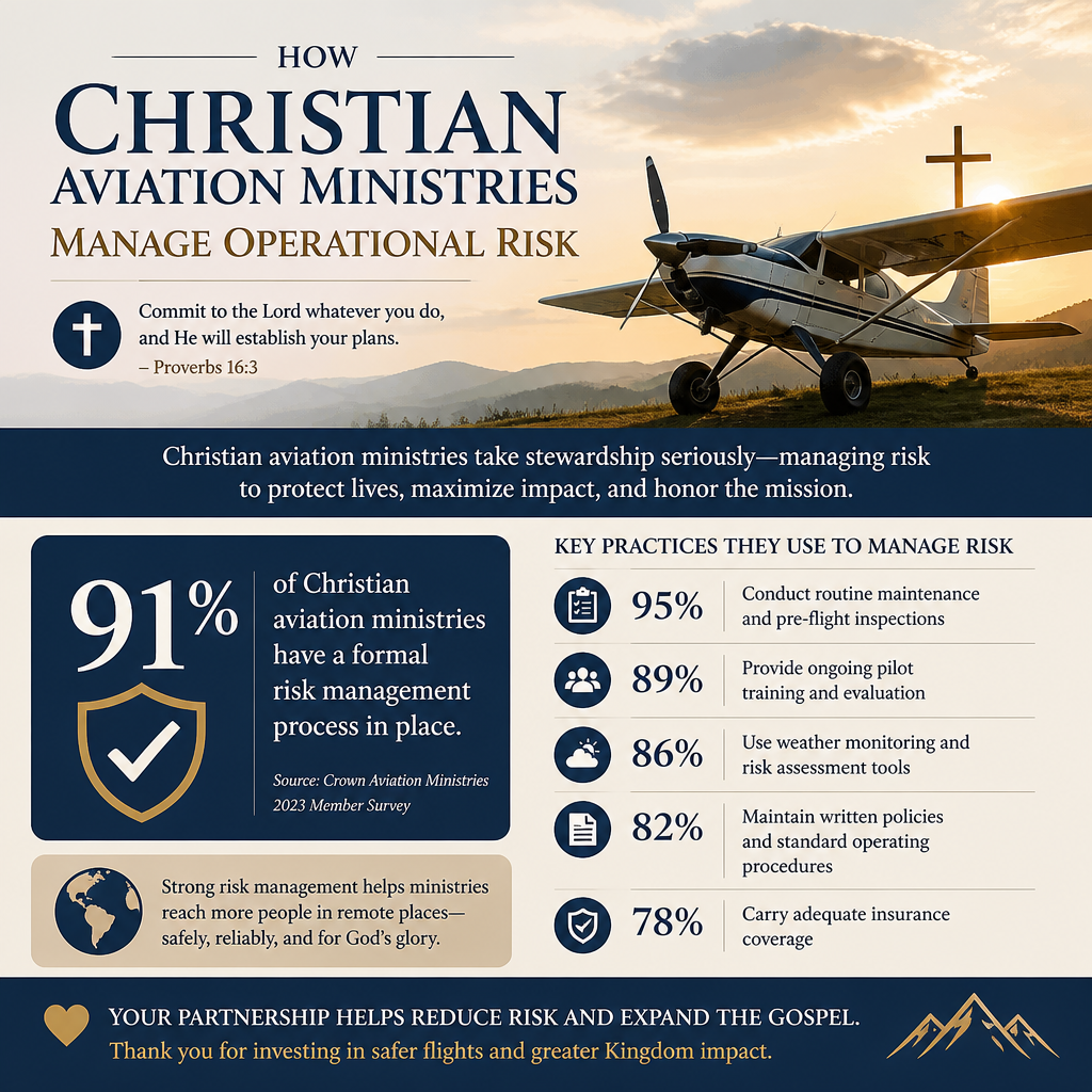 How Christian aviation ministries manage operational risk statistics
