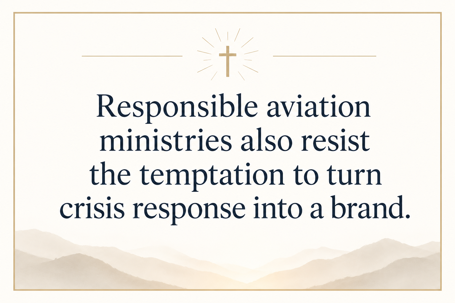 Key insight about How Christian aviation ministries support local churches