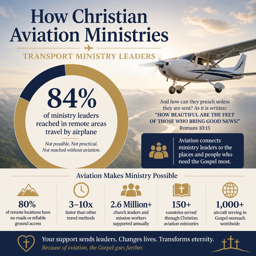How Christian aviation ministries transport ministry leaders statistics
