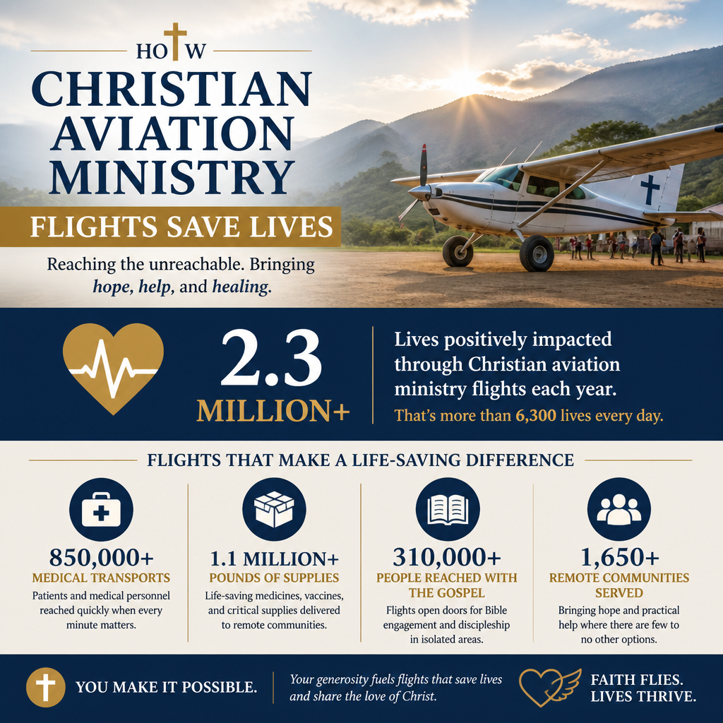 How Christian aviation ministry flights save lives statistics