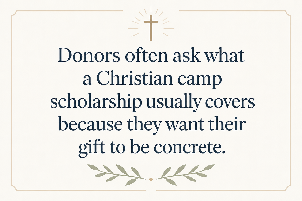 Key insight about How Christian Camp Scholarships Work