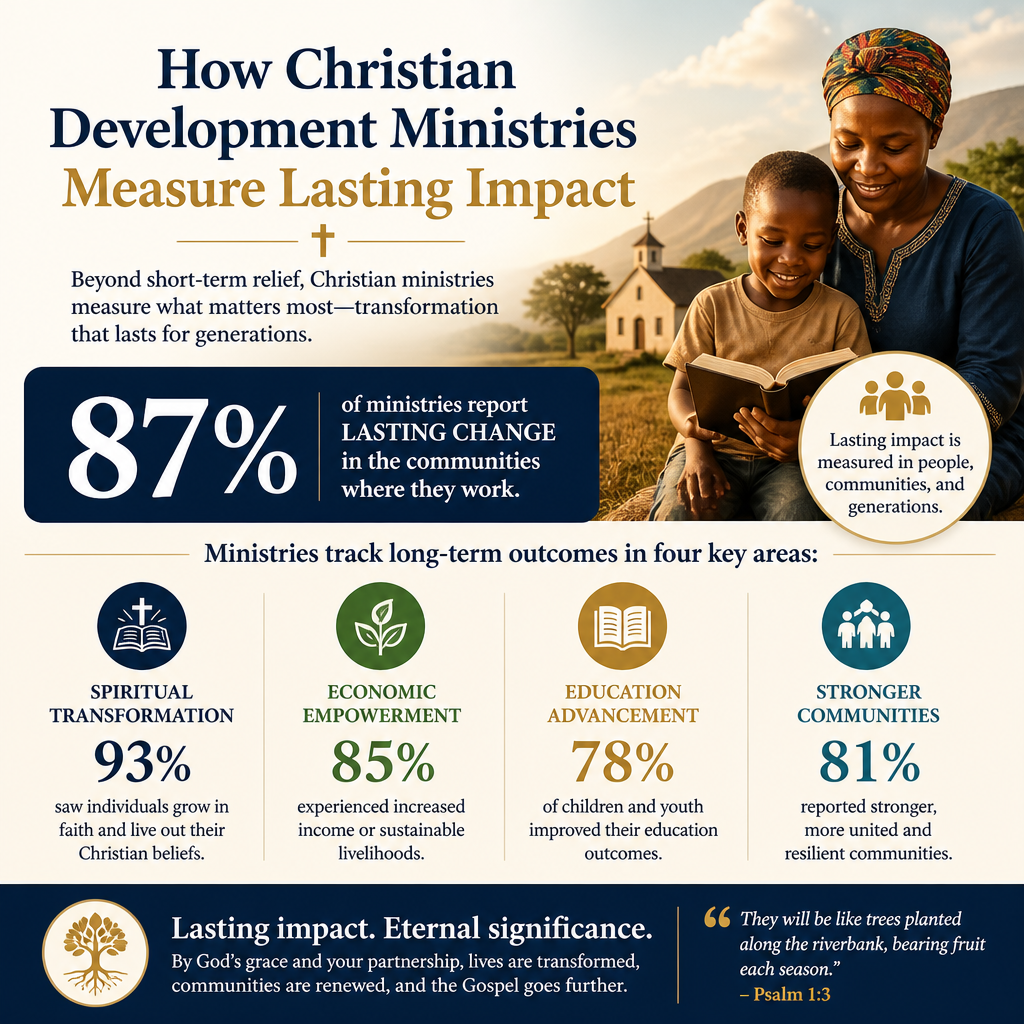 How Christian development ministries measure lasting impact statistics